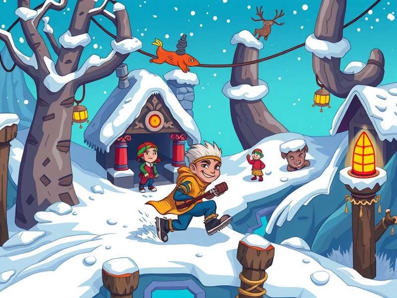 Temple Run 2 Winter Toyland Guy Dangerous गेमप्ले