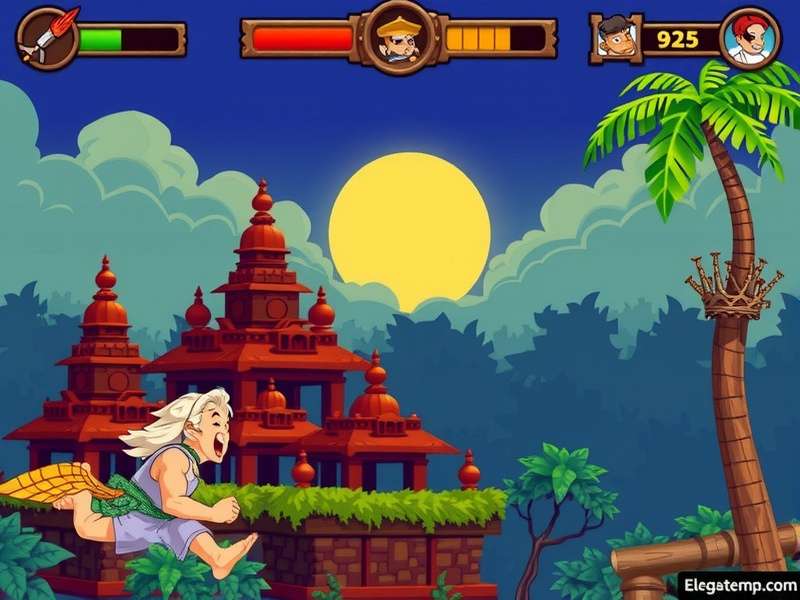 Temple Run GBATemp 2 गेमप्ले स्क्रीनशॉट