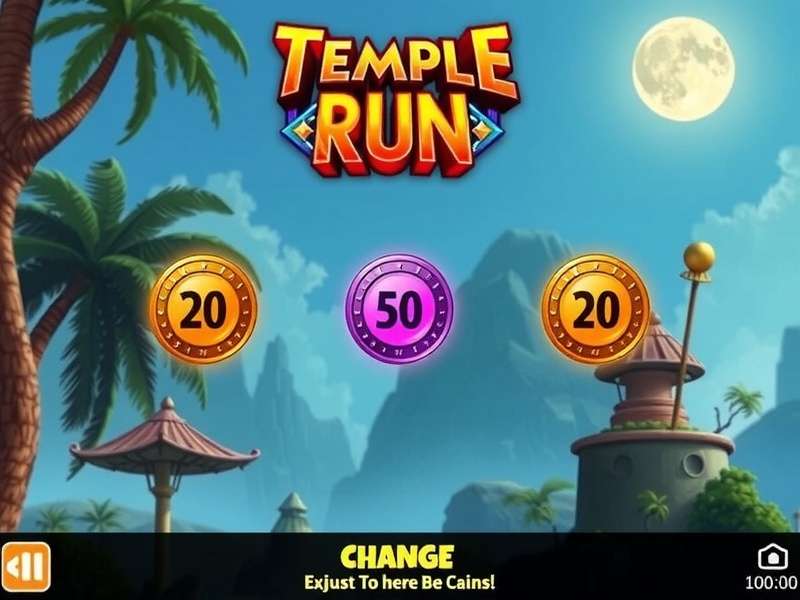Temple Run 2 coin exchange interface