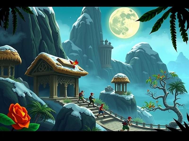 Temple Run 2 Snowy Map GIF