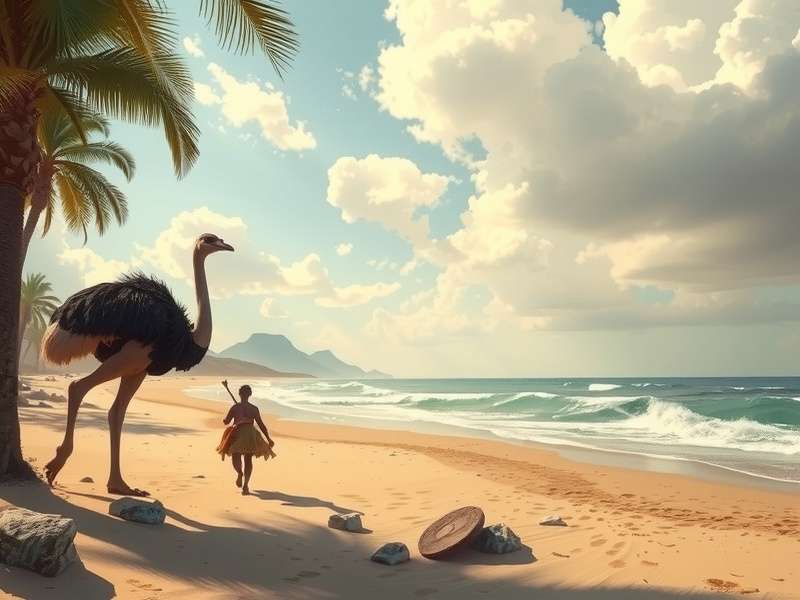 Temple Run Oz Ostrich Beach gameplay screenshot