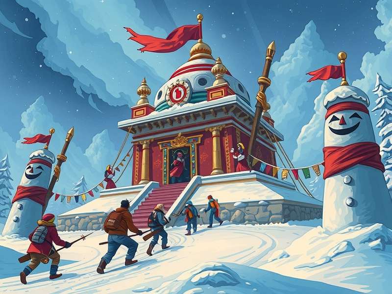 Temple Run Snow Level Gameplay