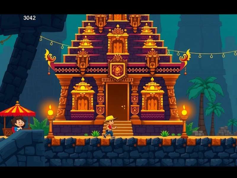 Temple Run 2 Minecart Glitch दृश्य