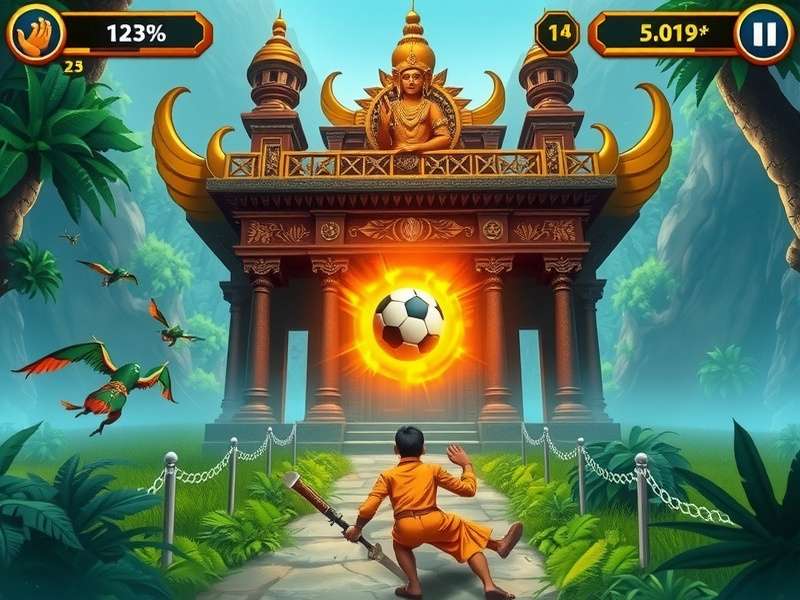 Temple Run Jogo Online Futebol गेमप्ले
