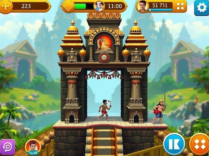 Temple Run iOS 5 गेमप्ले स्क्रीनशॉट