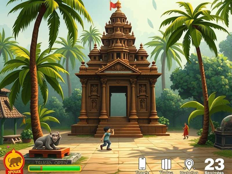 Temple Run 1 MonkeySports गेमप्ले