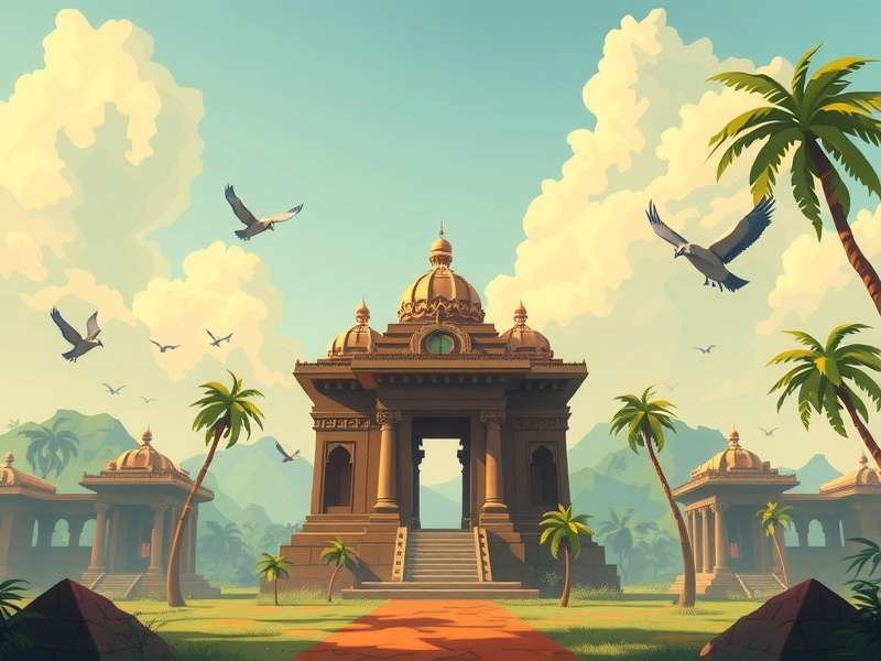 टेम्पल रन गेम आइकन और फ़ॉन्ट डिज़ाइन