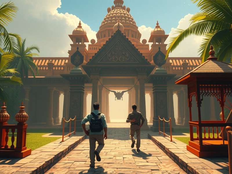 Temple Run VR Games का आकर्षक दृश्य