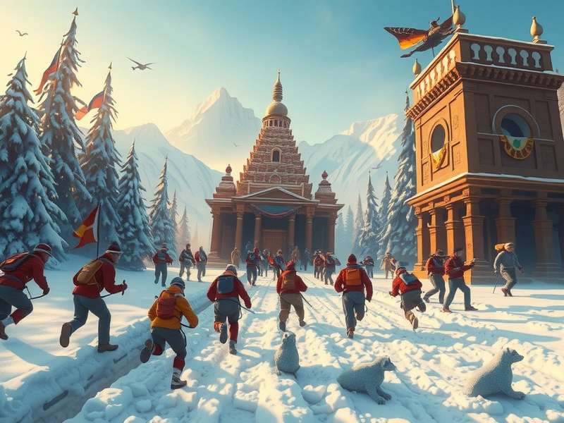 Temple Run Snow obstacles and challenges