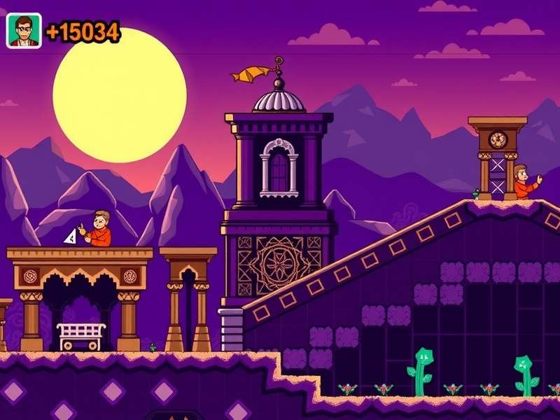 Temple Run GBA BIOS Gameplay Screenshot