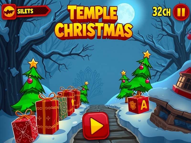 Temple Run Christmas Game Screenshot