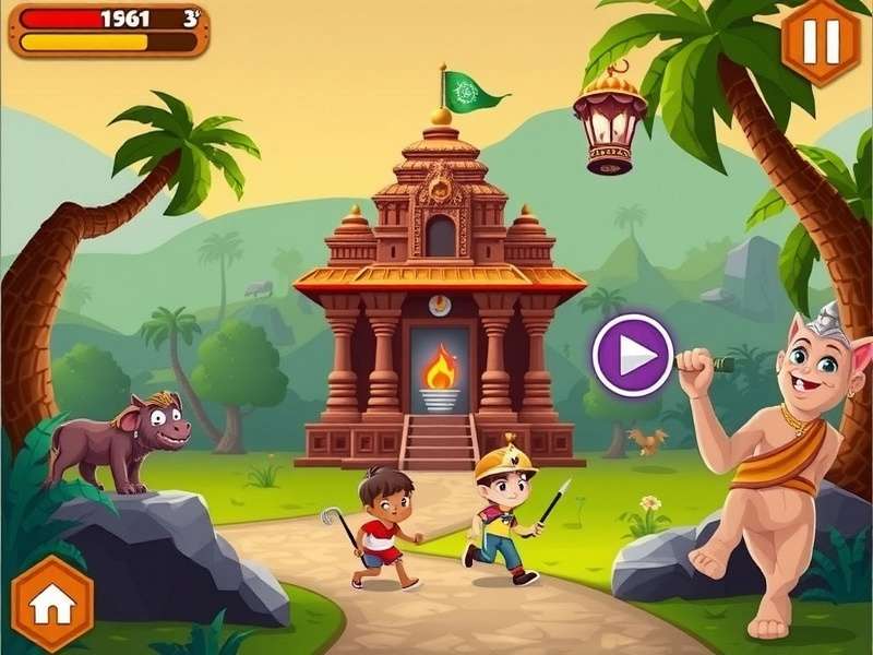 Temple Run Learning Games gameplay screenshot