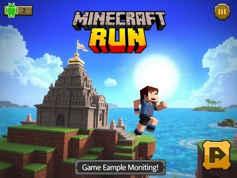 Temple Run 2 Minecraft Mod APK gameplay screenshot