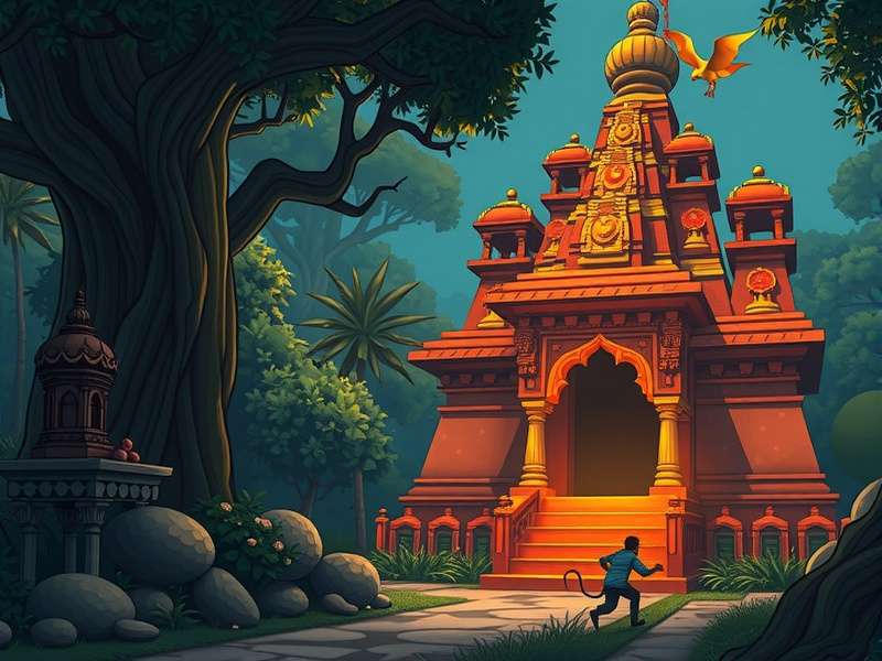 Temple Run बंदर गेम ओवर रिएक्शन