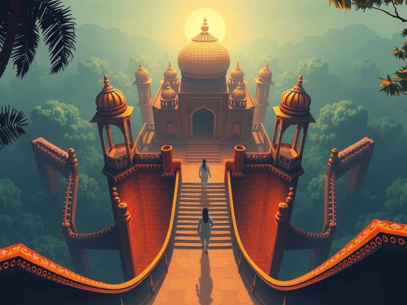 Temple Run 360 Degree Circle gameplay screenshot