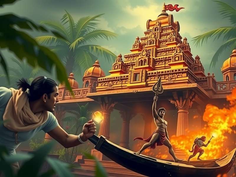 डेविड टेम्पल रन 2 खेलते हुए