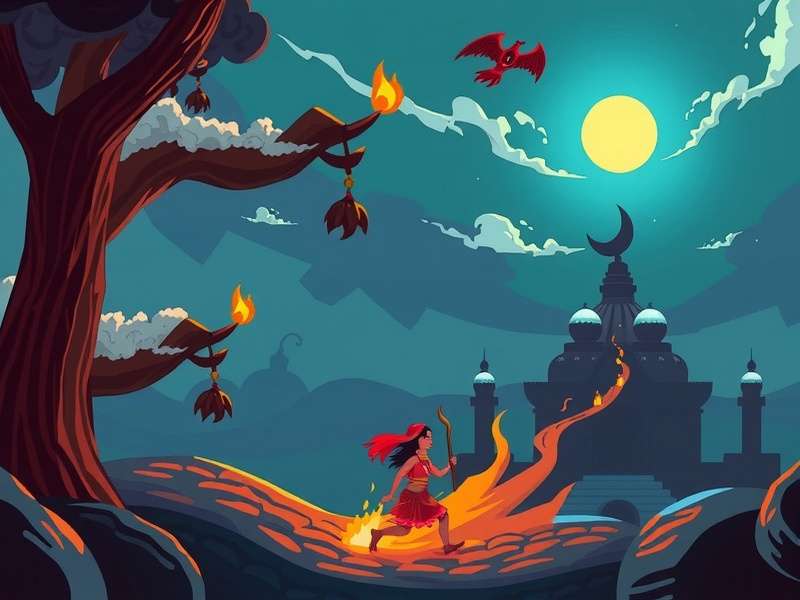 Temple Run Death Scene Illustration