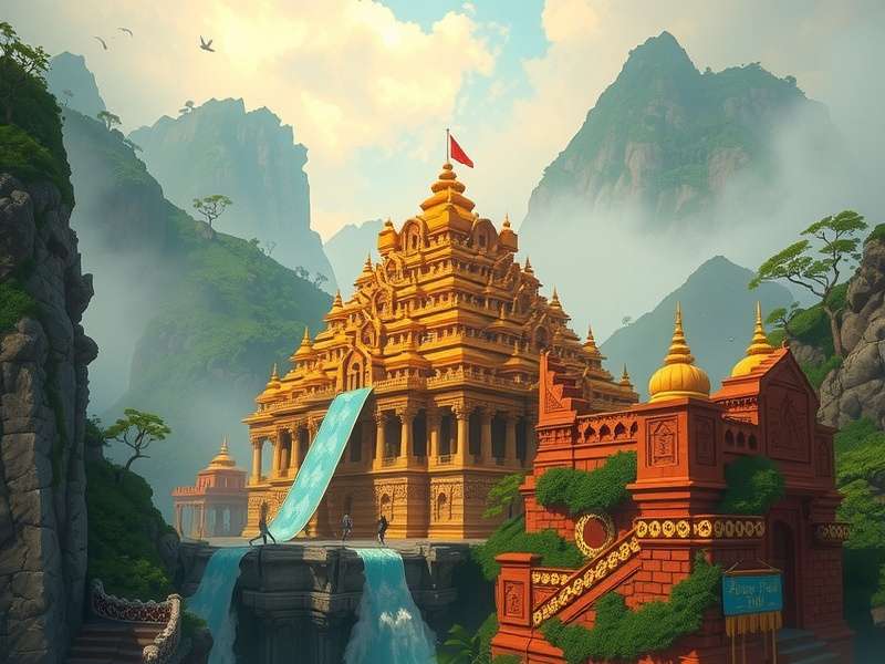 Temple Run 2 Fallingwater गेमप्ले स्क्रीनशॉट