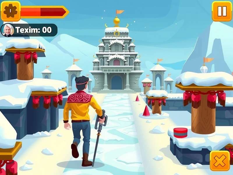 Snow Temple Run OZ APK Gameplay Screenshot
