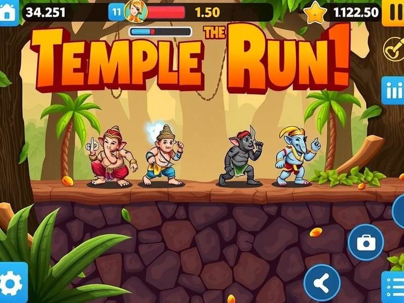 Temple Run 1 Gameplay Screenshot