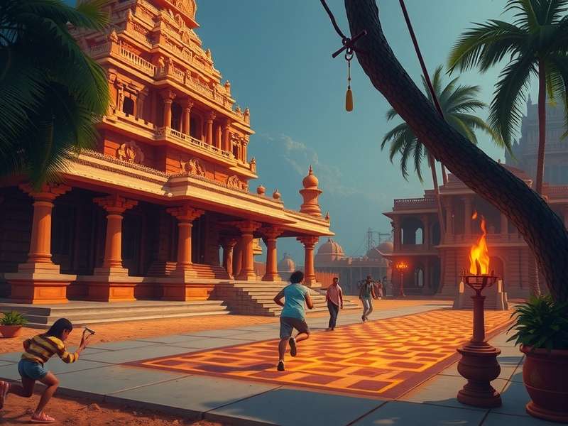 Temple Run Gameplay on Numuki.com