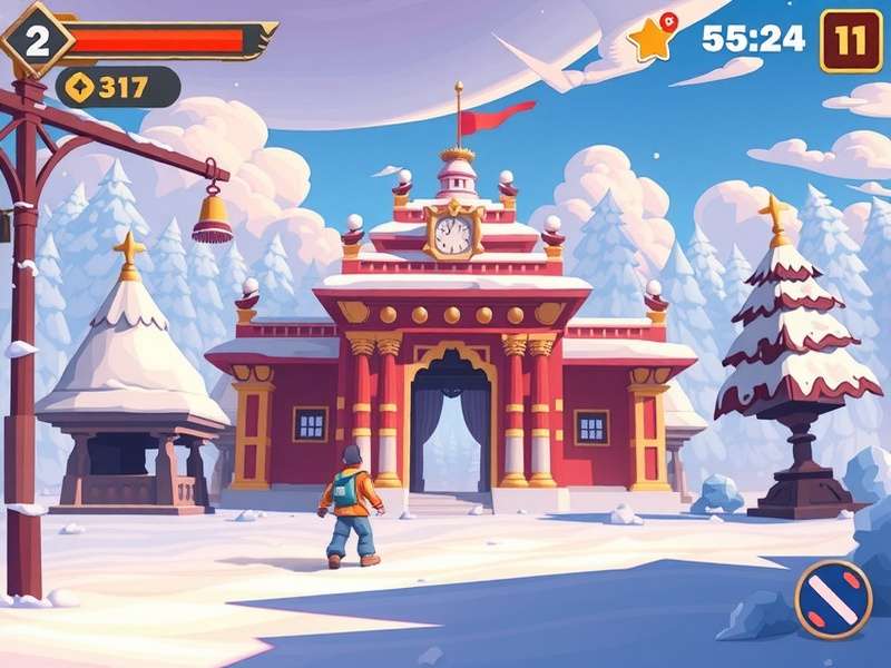 Temple Run Snow Pokimane Twitch गेमप्ले