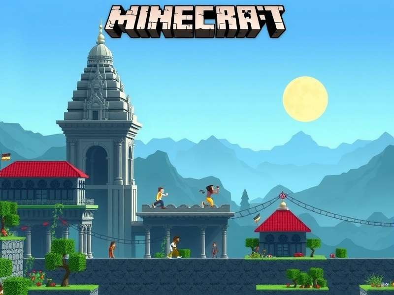 Minecraft Temple Run Map गेमप्ले