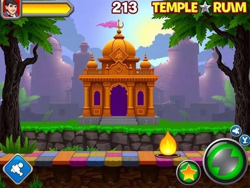 Temple Run Hack APK इंटरफेस