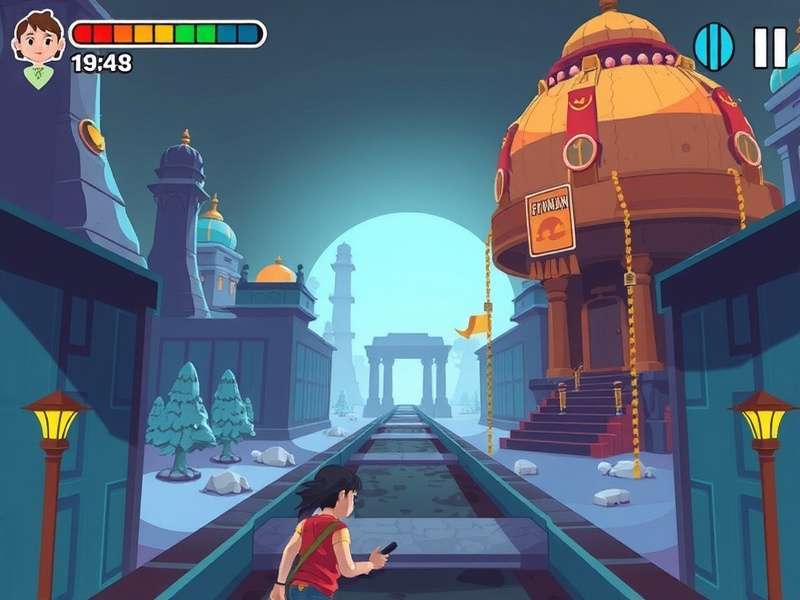 Temple Run gameplay screenshot showing advanced techniques