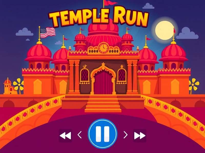 Temple Run Music Soundboard App इंटरफेस