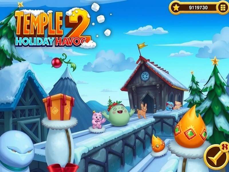 Temple Run 2 Frozen Holiday Havoc गेमप्ले