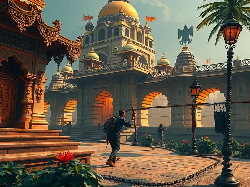 VR Headset with Temple Run Gameplay