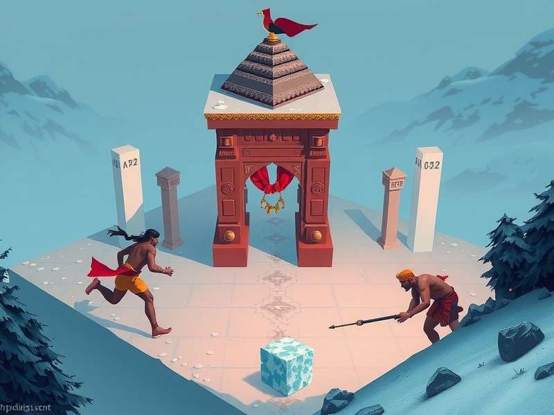 Temple Run Ice Game gameplay screenshot
