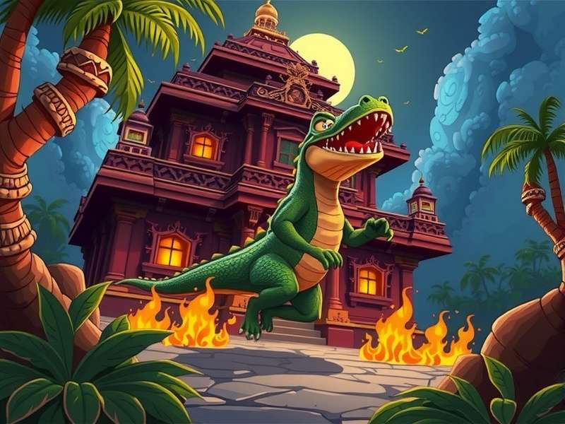 Temple Run मगरमच्छ कैरेक्टर एनिमेशन शीट