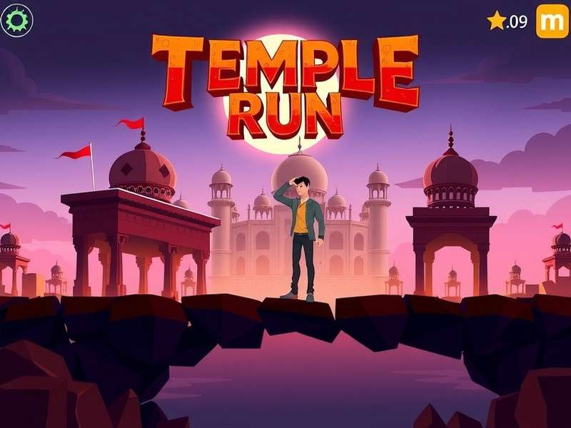 Temple Run Laptop Game Screenshot