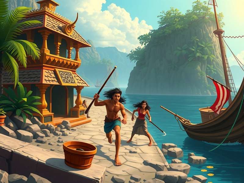 Temple Run 2 Pirate Cove 4 Players Mode Screenshot
