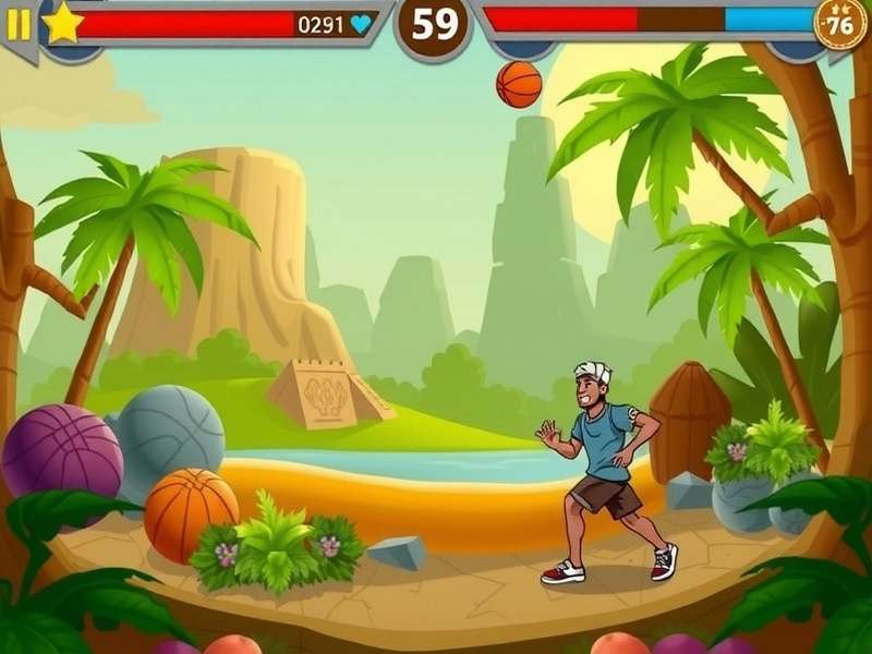 Temple Run 2 Unblocked Games 76 Basketball gameplay screenshot