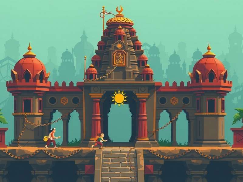Temple Run 2 Geometry Spot विजुअल डिजाइन