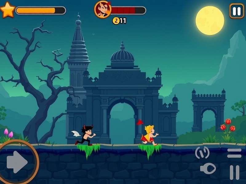 Level Devil Temple Run Poki gameplay screenshot