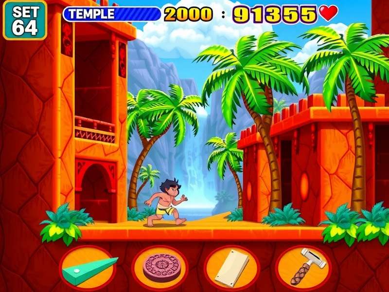 Temple Run 64 on 32 गेमप्ले