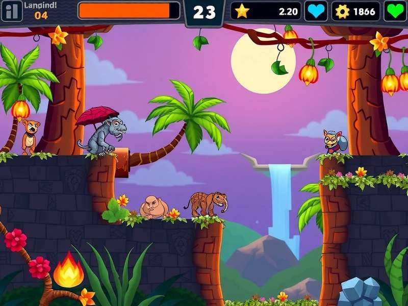 Temple Run 2 Fall Jungle Gameplay Screenshot