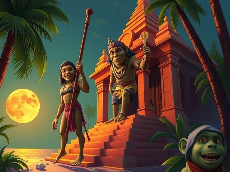 Temple Run Macaco Character Artwork