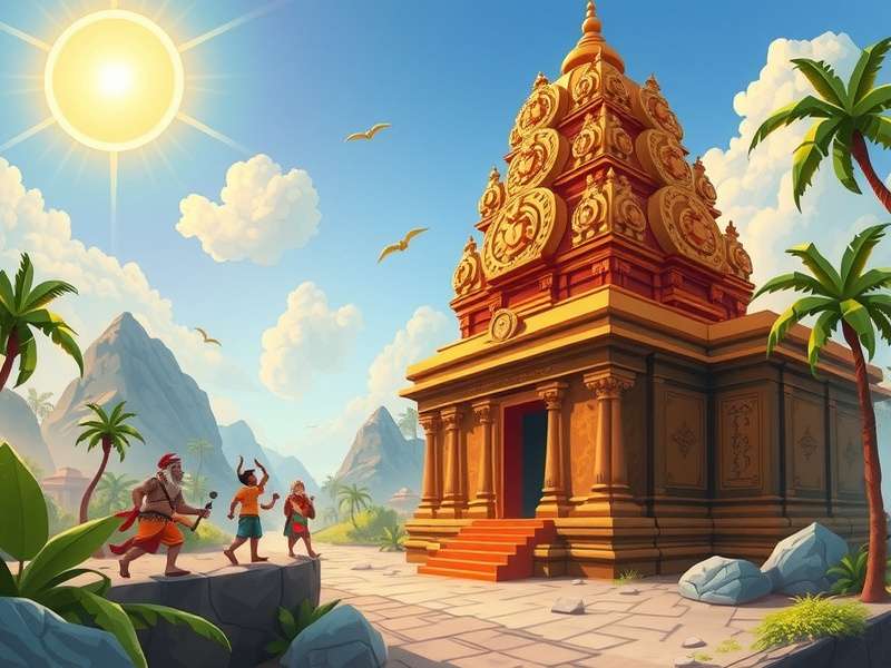 टेम्पल रन गेम का स्क्रीनशॉट