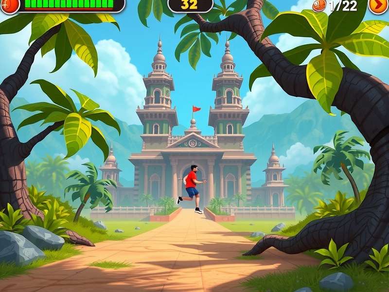 Temple Run 3D Unblocked 66 Basketball गेमप्ले