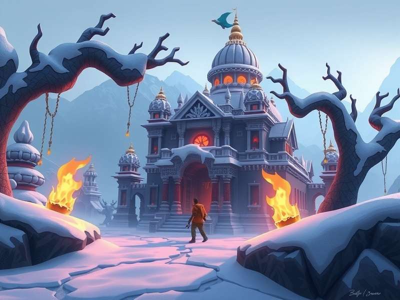 Temple Run Snow PC Game Screenshot