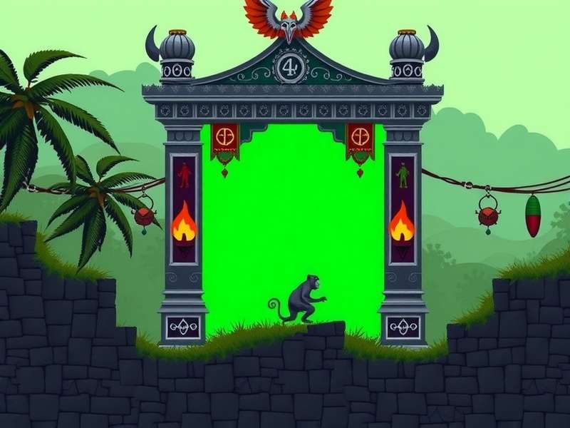 Temple Run Demon Monkey Green Screen
