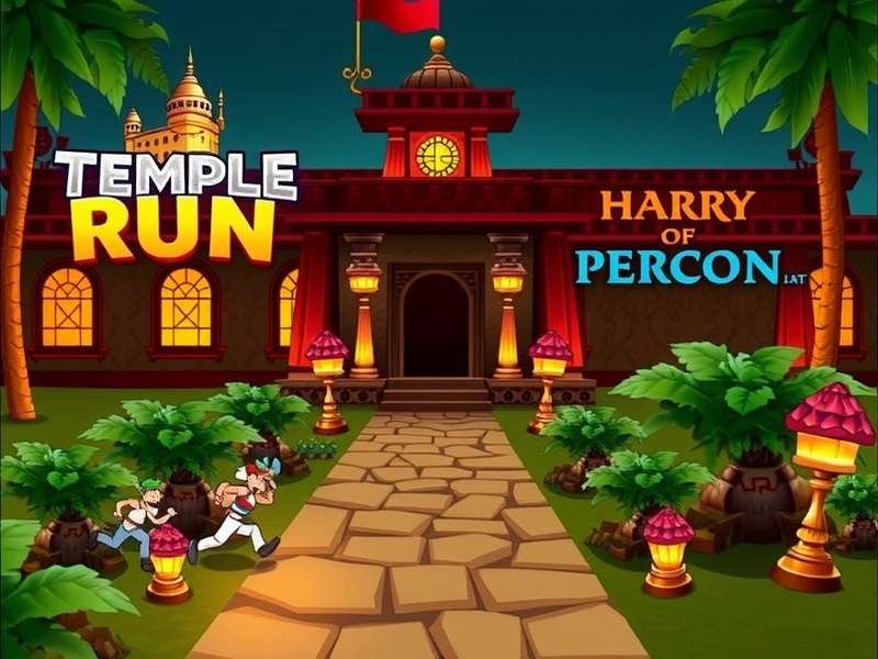 Temple Run 2 Enchanted Palace gameplay screenshot