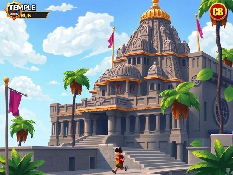 Temple Run Unblocked 2025 गेमप्ले स्क्रीनशॉट