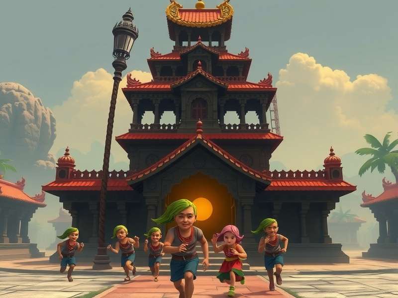 Temple Run funny meme about running