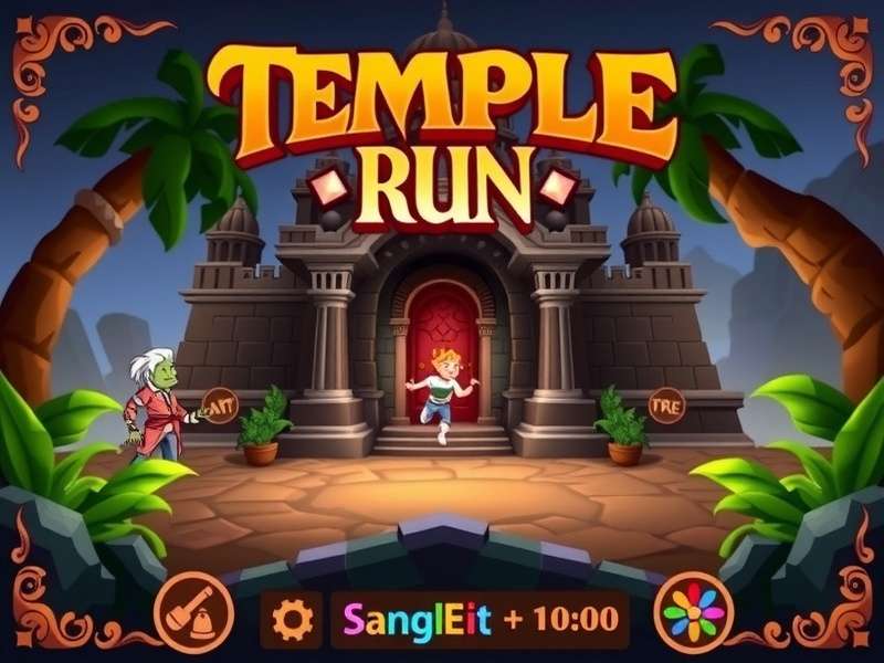 Temple Run Game Mixigaming gameplay screenshot